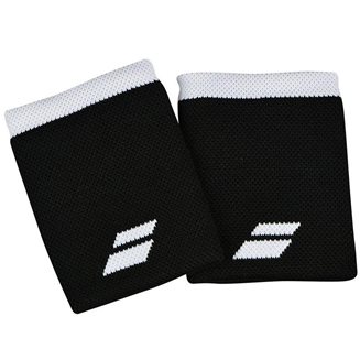 Babolat Jumbo Wristband/Svettband Logo Black, Wristband/Svettband