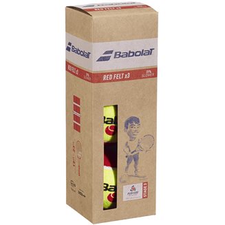 Babolat Red Felt 3-Pack, Tennisballer