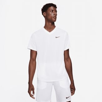 Nike Court Dri-Fit Victory Top White, Padel- og tennis T-skjorte herre