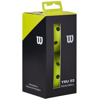 Wilson Tru 32 2-Pack Yellow, Pickleballbollar