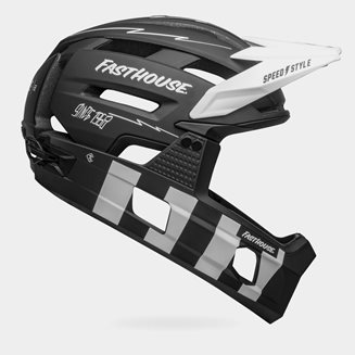Bell Super Air R MIPS Fasthouse Matte Black/White, Cykelhjälm