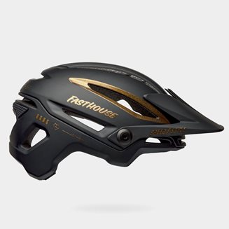 Bell Sixer MIPS Matte/Gloss Black/Gold Fasthouse, Cykelhjälm