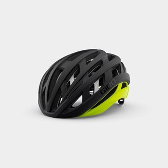 Giro Helios Spherical MIPS Matte Black/Highlight Yellow, Cykelhjälm