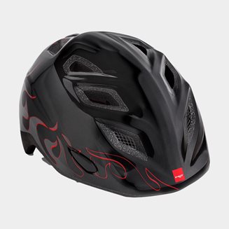 Met Elfo Black Flames/Glossy, Cykelhjälm