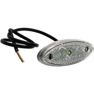 Variant Positionslampa, vit med reflex - LED (Tyco kontakt) 600 mm