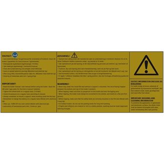 Variant Safety Sticker - large - 275 x 125 mm