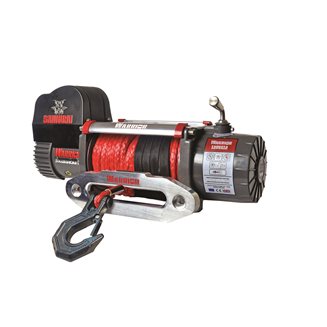 Warrior Winches Samurai 12000lb Premium Vinsch, 12V Armoium Vinsch, 12V Armortek syntet