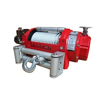 Warrior Winches 15,000lb EN Hydraulisk Vinsch, Stålvajersk Vinsch, Stålvajer