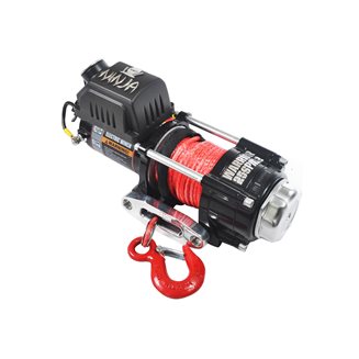 Warrior Winches Ninja 2500lb Vinsch, 12V Armortek syntet 12V Armortek syntet