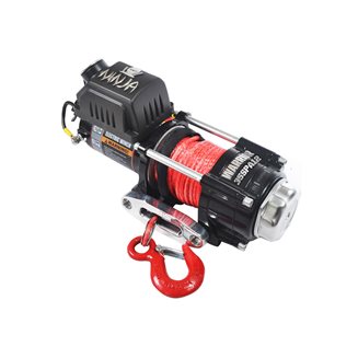 Warrior Winches Ninja 3500lb Vinsch, 12V Armortek syntet 12V Armortek syntet
