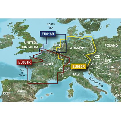Garmin France Inland Waters Garmin microSD™/SD™ card: HXEU061R, Kartat & Ohjelmistot