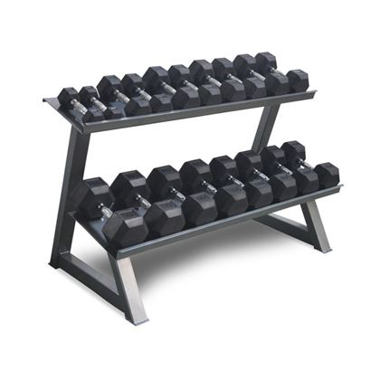 Master Fitness Hantelställ Hex 2 plan 10 par, Stativ Manualer