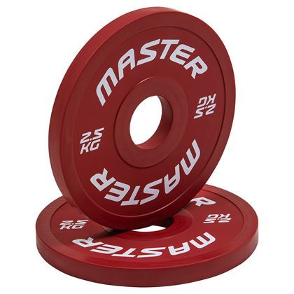 Master Fitness Change Plate set 50 mm, Vektpakke gummibelagt