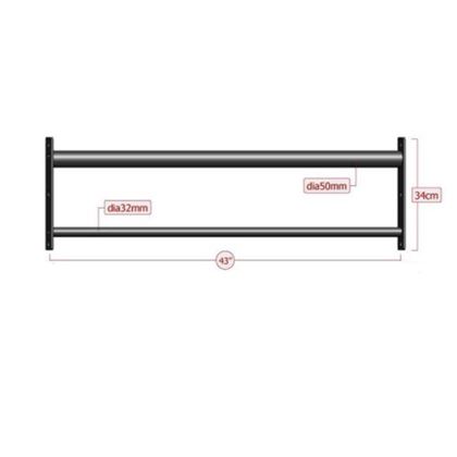 Master Fitness Chin Up Bar Short Double, Rig Master Fitness