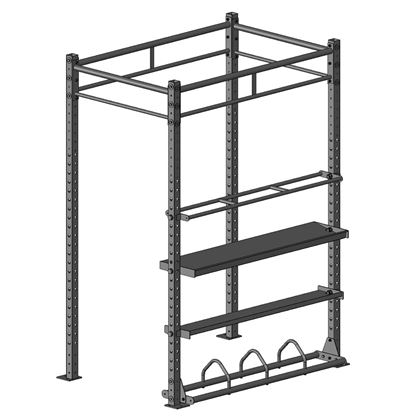 Master Fitness Bumper Storage Shelf 178 Cm, Rig
