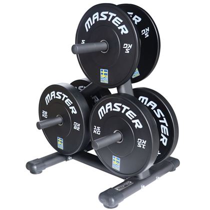 Master Fitness Viktställ 50 mm Gold, Förvaring viktskivor