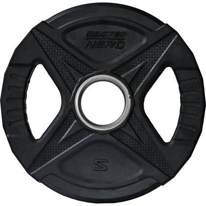 Master Fitness Nero Rubber Plate, Viktskivor gummerade