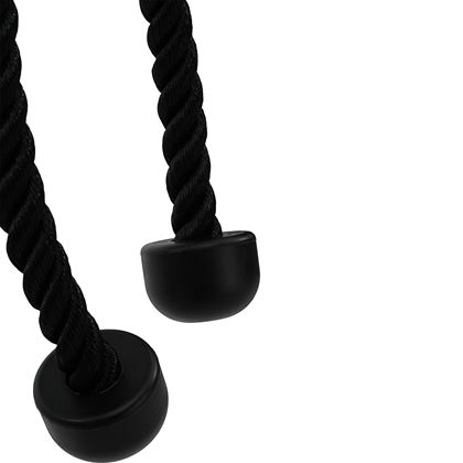Master Fitness Nero Triceps Rope Short, Draghandtag