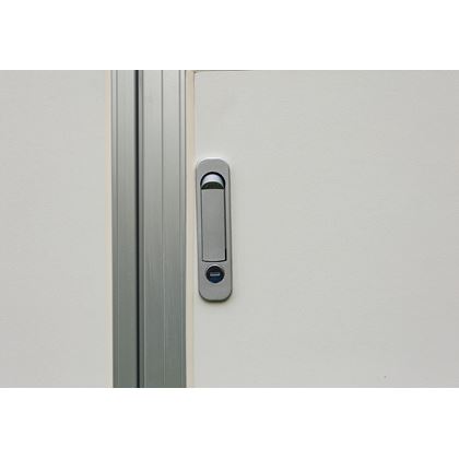 Debon C255 - vita plywoodväggar, Skåpsläp