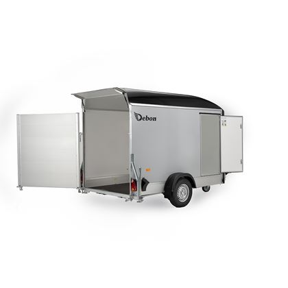 Debon Roadster C300 - grå plywoodväggar, Skåpsläp