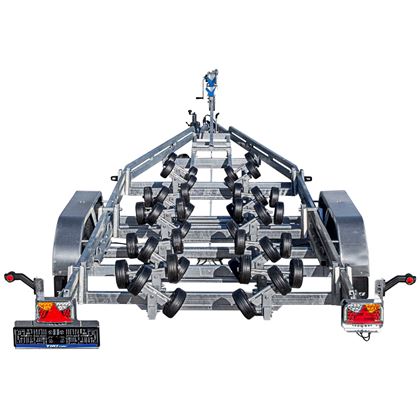 Tiki BP3500-DRB Multirullar, Båttrailer bromsad
