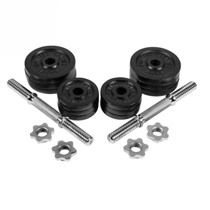 Gorilla Sports Hantlar IRON Black Gjutjärn - 2x15kg
