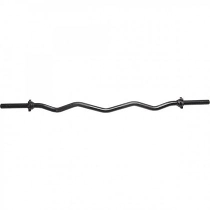 Gorilla Sports Krøllestang SORT 120 cm Stjernelås - 30 mm, Curlstang