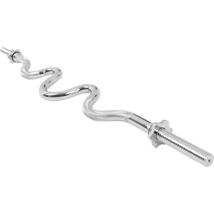 Gorilla Sports Krøllestang 120 cm SUPER Stjernelås - 30 mm, Curlstang