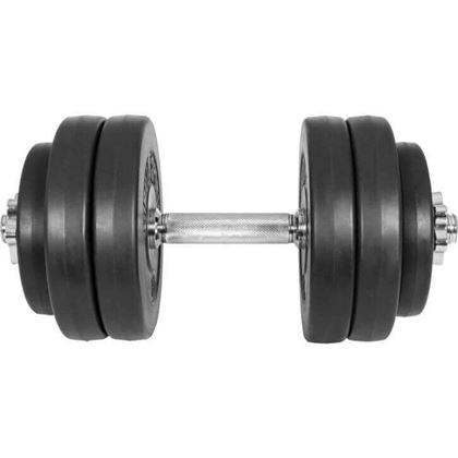Gorilla Sports Dumbbells BASIC Cement - 2x15 kg, Manualsett