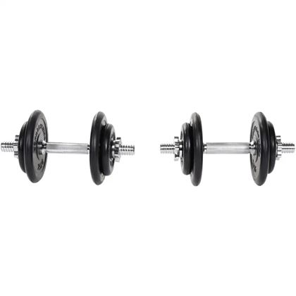 Gorilla Sports Hantlar GUMMI Gjutjärn - 2x10kg