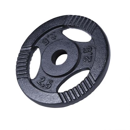Gorilla Sports Vektskiver Trigrip Sort, Vektskiver Jern