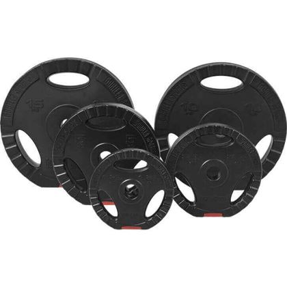 Gorilla Sports PRO Trigrip, Viktskivor plast