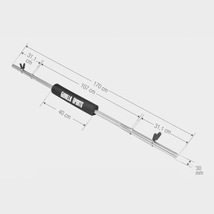 Gorilla Sports Skivstång 170 cm - Ink Skivstångskudde