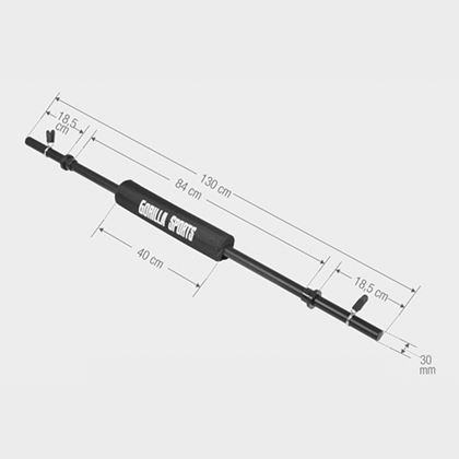 Gorilla Sports Vektstang 130 cm Blekkpute - 30 mm, Vektstang