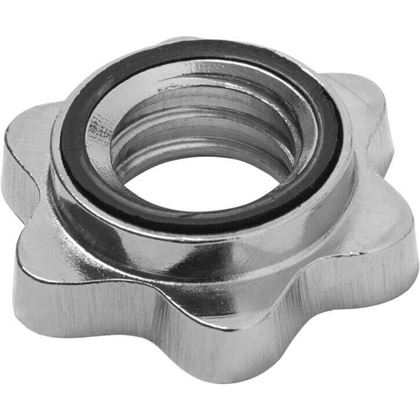 Gorilla Sports Skivstångsset Silver Stjärnlås - 30mm