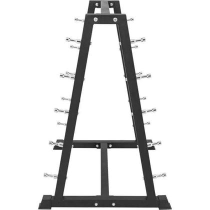 Gorilla Sports Vektstativ - Fasta PRO Rubber, Oppbevaring pumpesett