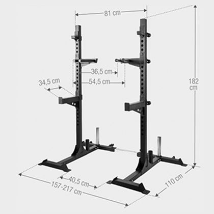 Gorilla Sports Squat Rack Skivstångsställning - 400kg