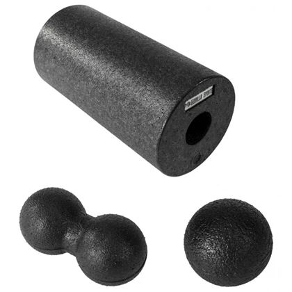 Gorilla Sports Faciapakke - Foam Roller Massasjeball, Foamroller