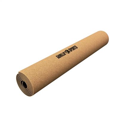 Gorilla Sports Yogamatte Kork - 183x61x0,5cm, Yoga matte