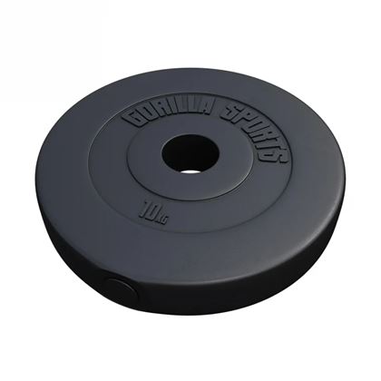 Gorilla Sports Vektplater Basic Cement 51 mm - 2 x 10 kg 2 x 5 kg, Vektplater Plast