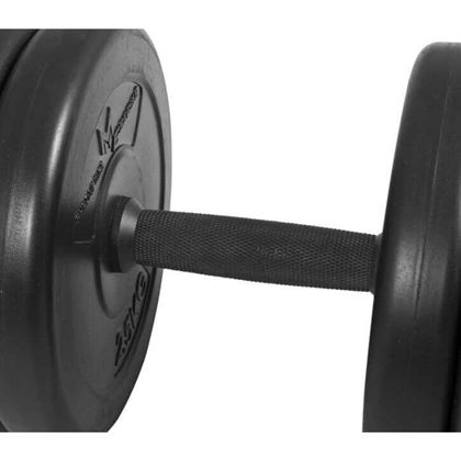Gorilla Sports Hantler SVART sement - 2x15 kg, Manualsett