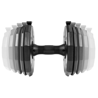 Gymstick Quick-Lock Dumbbell 4,5 - 22,5 kg (Single), Manualer justerbare