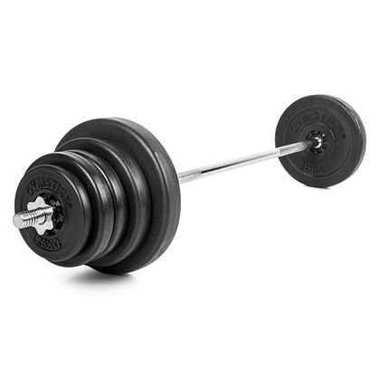Gymstick Vinyl Weight Set - 50kg, Skivstångsset plast