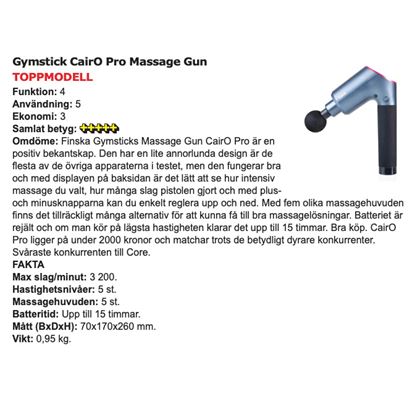 Gymstick Massage Gun CairO Pro, Massasje pistol