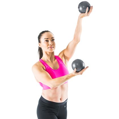 Gymstick Exercise Weight Ball 2 x 1 kg, Gymball
