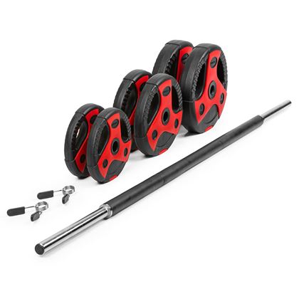 Gymstick Vinyl Grip Pump Set 20kg, Pump set