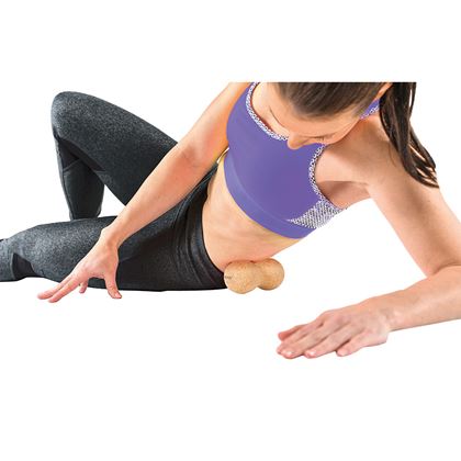 Gymstick Active Fascia Doubleball Cork, Massasje ball