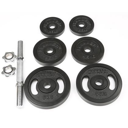 Hammer Sport Hammer Dumbbell Set Black 20 kg, Manualsett
