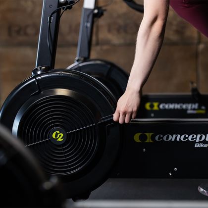 Concept 2 BikeErg Svart, Spinningcykel