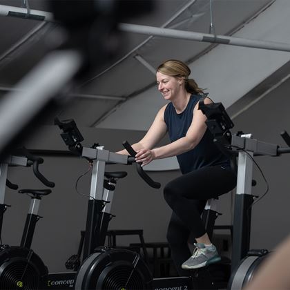 Concept 2 BikeErg Svart, Spinningcykel